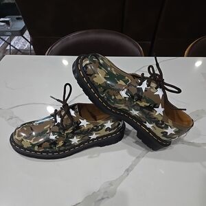 Dr. Martens Camo Sophnet X End Unisex leather shoes
